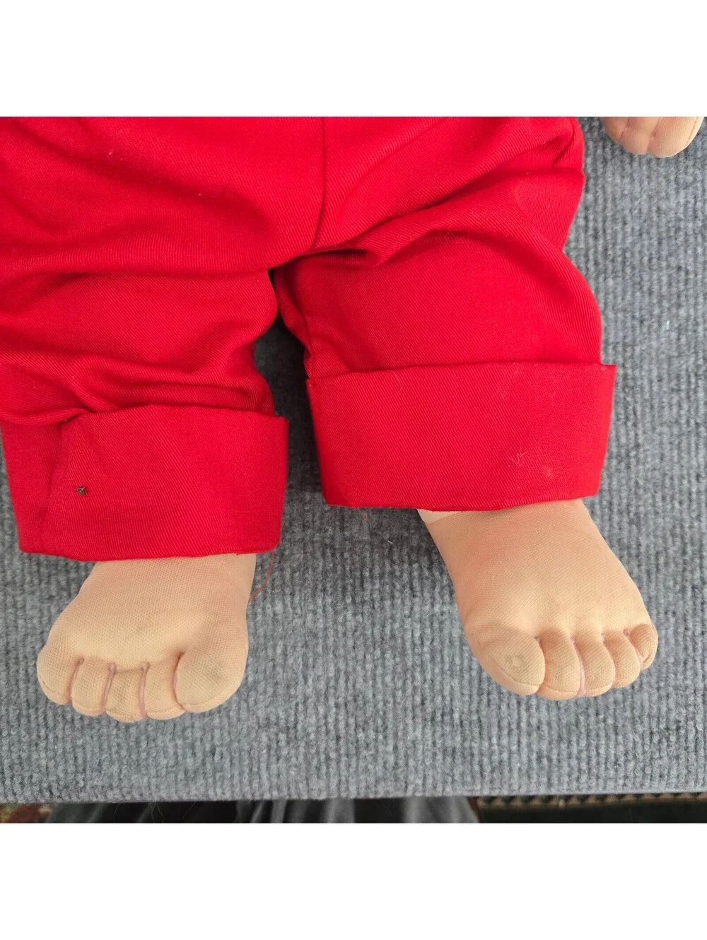 My Buddy Doll Plush Toy Red Overalls Rainbow Shirt